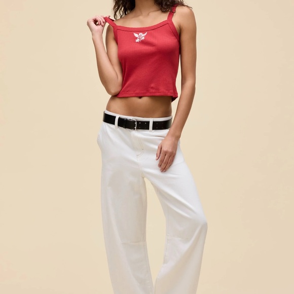 Daydreamer Red Camisole with Cherub Print - Picture 3 of 8